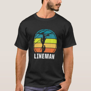 Camiseta Retro Lineman Vintage Lineworker Electronics Engin