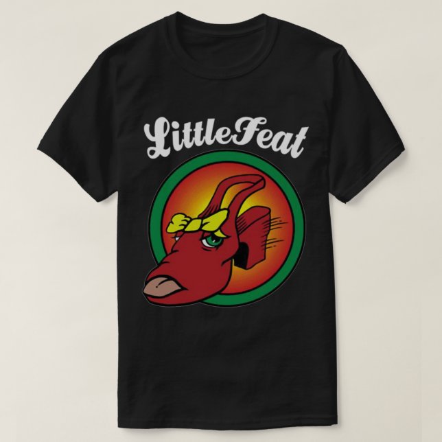 Camiseta Retro Little Feat 1970 Melhor Banda no local (Frente do Design)