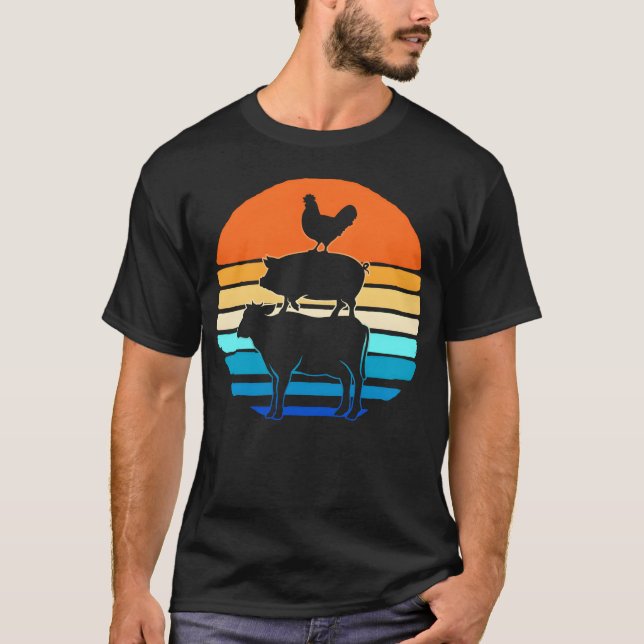 Camiseta Retro Livestock Farming Rancher Livestock Show ret (Frente)