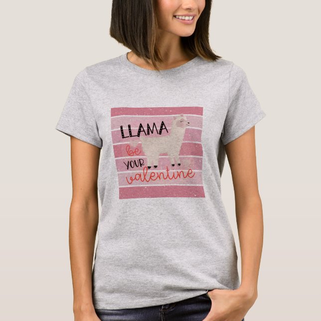 Camiseta Retro Llama Seja Seu Namorados (Frente)