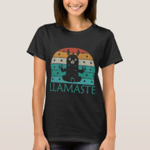 Camiseta Retro Llamaste, Yoga Engraçado