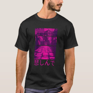 Camiseta Retro Lofi dos anos 90 Tóquio Roupas de Rua Japone
