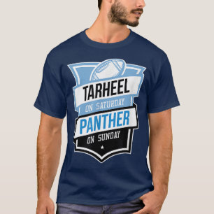 Camiseta Retro Look Tarheel Na Pantera De Sábado No Domingo
