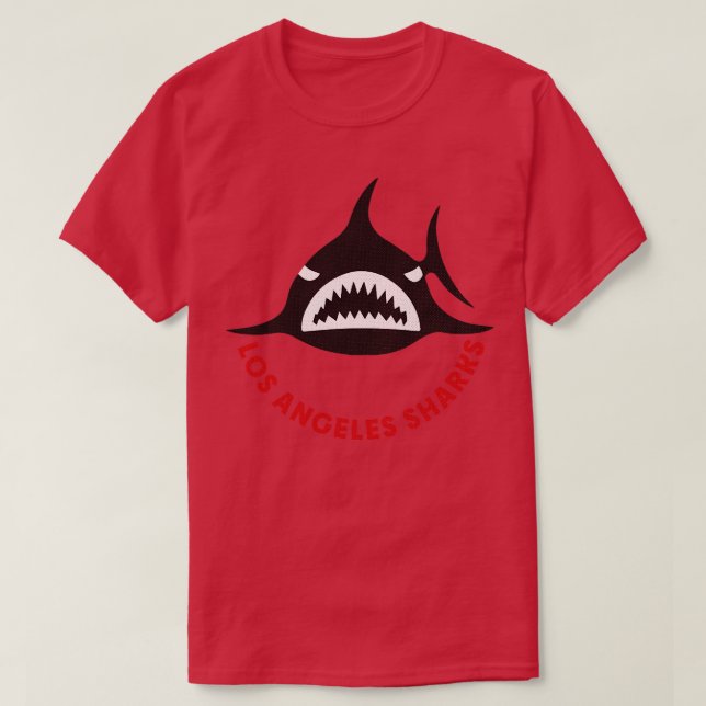 Camiseta Retro Los Angeles Sharks WHA Hockey 1973 TShirt (Frente do Design)