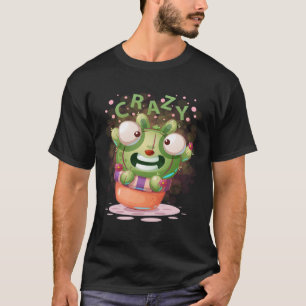 Camiseta Retro louco Cactus Watercolor Splash Desert Floral