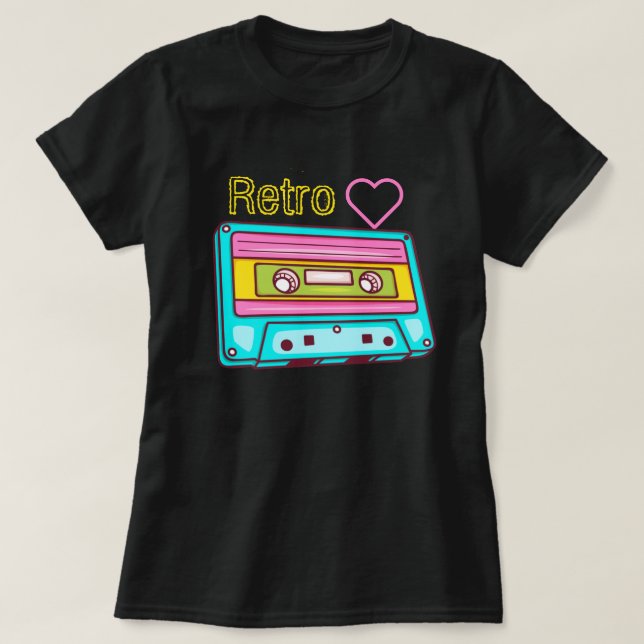 Camiseta Retro Love (Frente do Design)