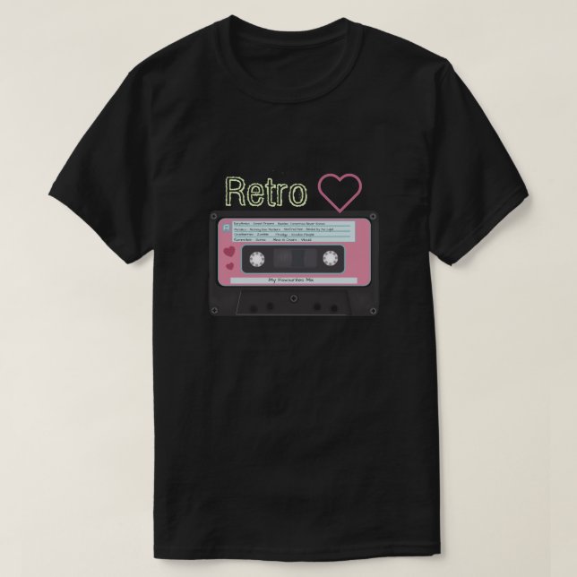 Camiseta Retro Love (Frente do Design)