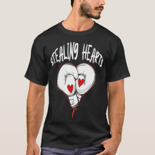 Camiseta Retro Love Boxer Boxer Luvas Roubando Corações Val