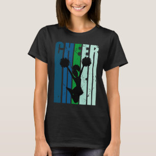 Camiseta Retro Love Cheerhead Birthday Competition Compe