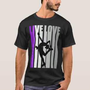 Camiseta Retro Love Ice Skating Birthday Competição