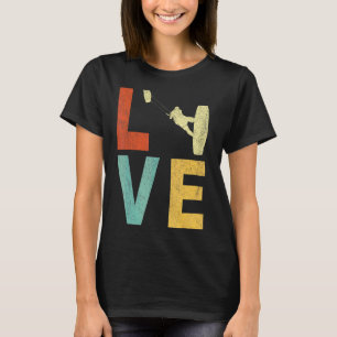 Camiseta Retro Love Kitesurfing Kitesurf Vinta