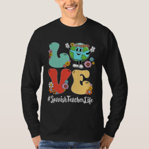 Camiseta Retro Love Mundo Dia da Terra 2023 Professora de E