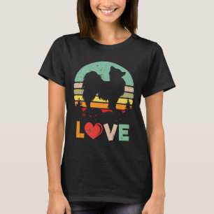 Camiseta Retro Love Papillon Dog Papillon Papillon Para Mul