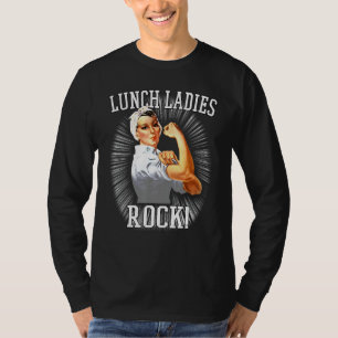 Camiseta Retro Lunch Ladies Rock Cafeteria Worker Funny Lun