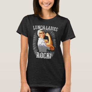 Camiseta Retro Lunch Ladies Rock Cafeteria Worker Funny Lun