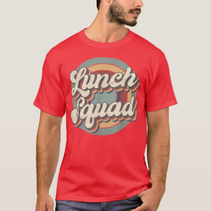 Camiseta Retro Lunch Squad Lunch, Equipe Da Lady Squad, Vol