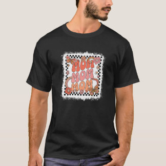 Camiseta Retro Mãe Floral Agradecimento Feliz Mãe Li