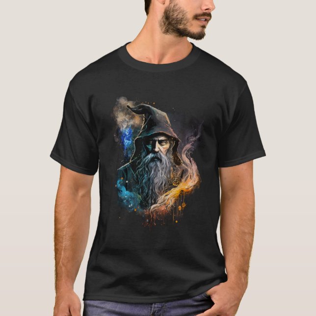 Camiseta Retro Magical Wizard Fantasy 17 (Frente)