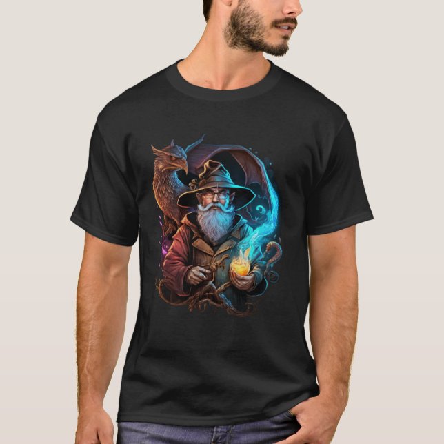 Camiseta Retro Magical Wizard Fantasy 2 (Frente)