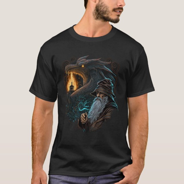Camiseta Retro Magical Wizard Fantasy 6 (Frente)