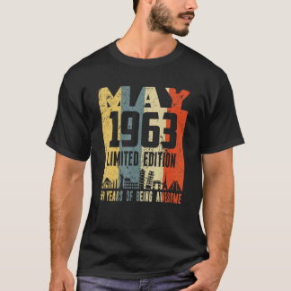 Camiseta Retro maio 1963 59º aniversário