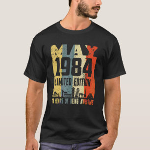 Camiseta Retro maio 1984 38º aniversário