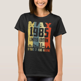 Camiseta Retro maio 1985 37º aniversário