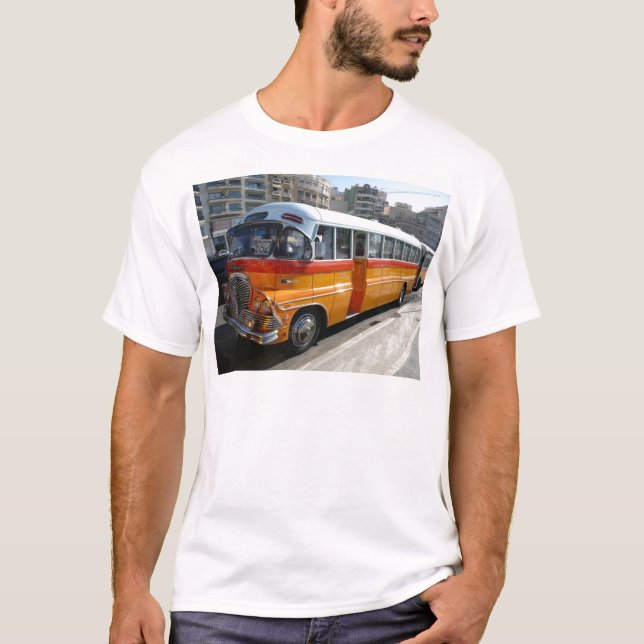 Camiseta Retro Malta bus (Frente)