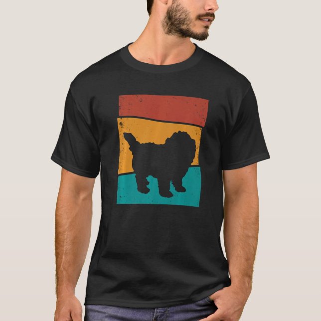 Camiseta Retro Maltipoo Dog (Frente)