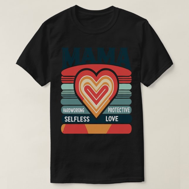 Camiseta REtro Mama PROTETORA DE TRABALHO SELFLESSLOVE (Frente do Design)