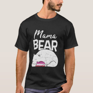 Camiseta Retro Mama Ursa Orgulhosa Mãe Filha Bissexual LG