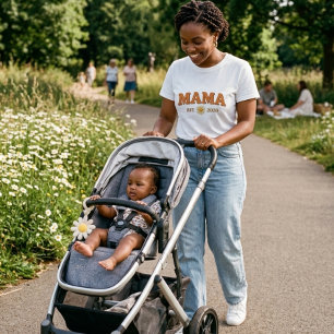 Camiseta Retro Mamãe Est 2026 Margarida