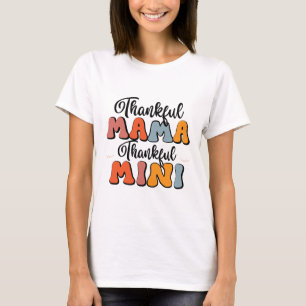 Camiseta Retro Mamãe Grata Mini Grata - Outono