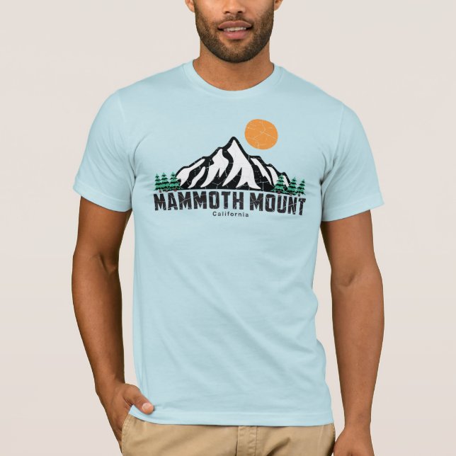 Camiseta Retro Mammoth Mountain Ski Sunset (Frente)