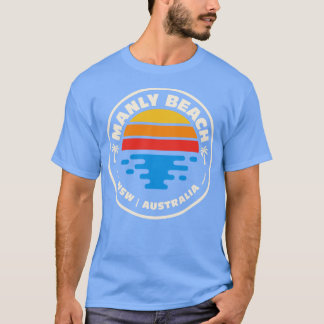 Camiseta Retro Manly Beach New South Wales, Austrália Vinta