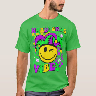 Camiseta Retro Mardi Gras Nova Orleans Homens Mulheres Cria