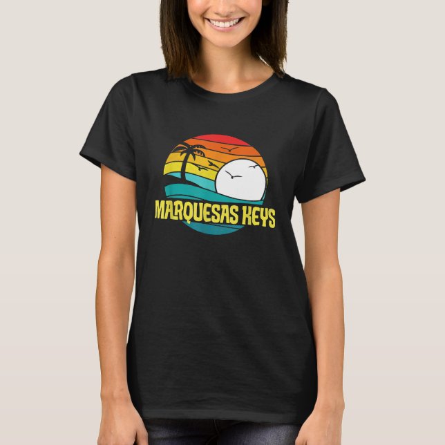 Camiseta Retro Marquesas Keys Sun Surf 80s (Frente)