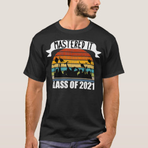 Camiseta Retro Mastered it Classe De 2021 Mestrados Grau Gr