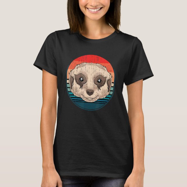 Camiseta Retro Meerkat (Frente)
