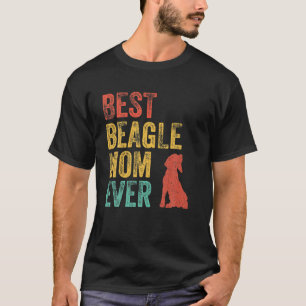 Camiseta Retro Melhor Beagle Mãe Alguma Vez Mãe Cachorro
