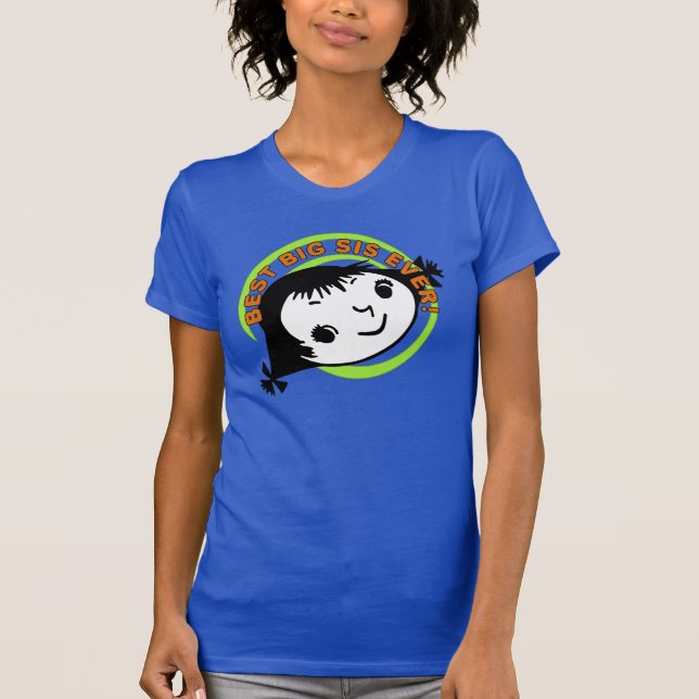 Camiseta Retro Melhor Irmã Nunca (Frente)