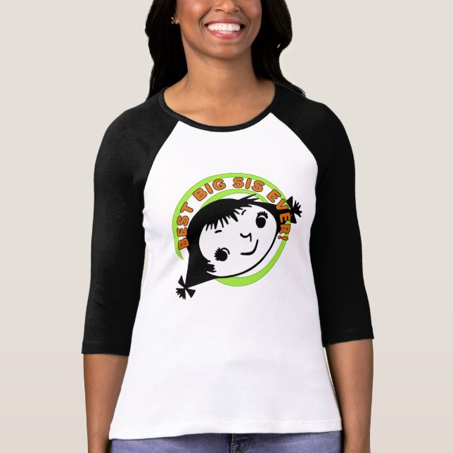 Camiseta Retro Melhor Irmã Nunca (Frente)