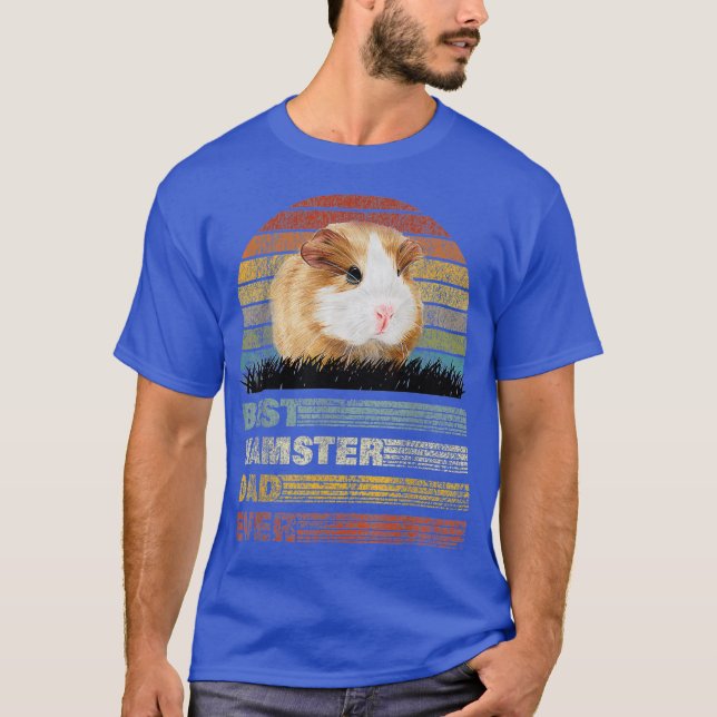 Camiseta Retrô Melhor Pai De Hamster Para Todos Os Animais (Frente)