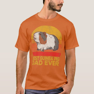 Camiseta Retro Melhor Pai De Porco Guiné De Roda Alguma Vez