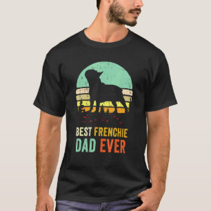 Camiseta Retro Melhor Pai Francês Buldogue Francês