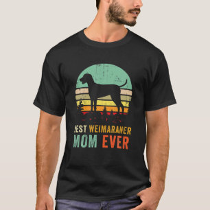 Camiseta Retrô Melhor Weimaraner Mãe Cachorro Weim Estilo 7