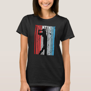 Camiseta Retro Mens 29º Golf Aniversário Jogador Vintage Go