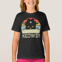Retro Meowdy Cat Meme Engraçado Gowboy Gift