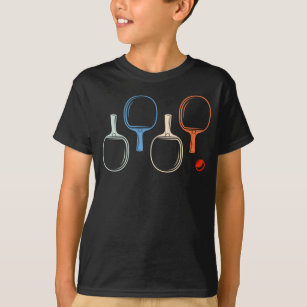 Camiseta Retro Mesa de Tênis e Ping Pong Player