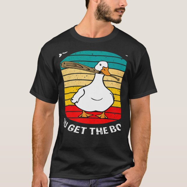 Camiseta Retro Mess With Honk Get The Bonk Goose Duck Farme (Frente)